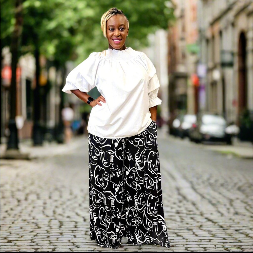 Elegant Black and White Women's Skirt
